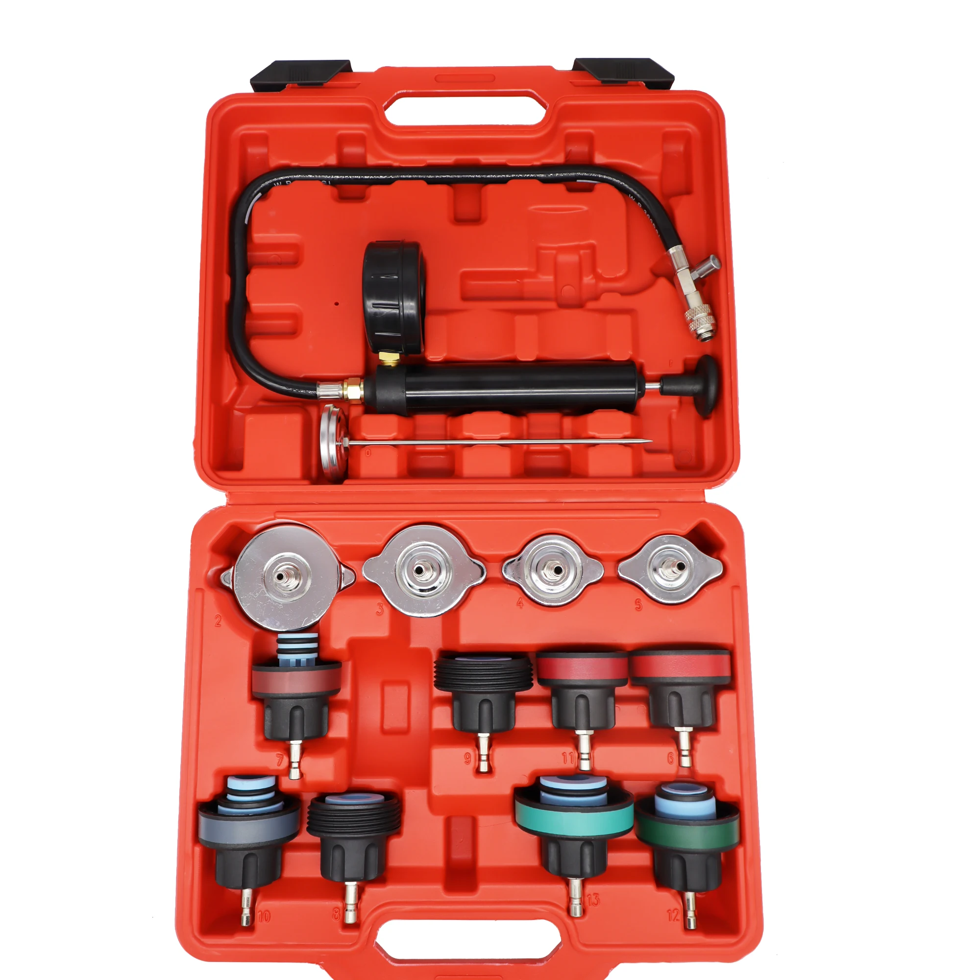 14-częściowy uniwersalny zesta – Radiator Pressure Tester recenzja i cena